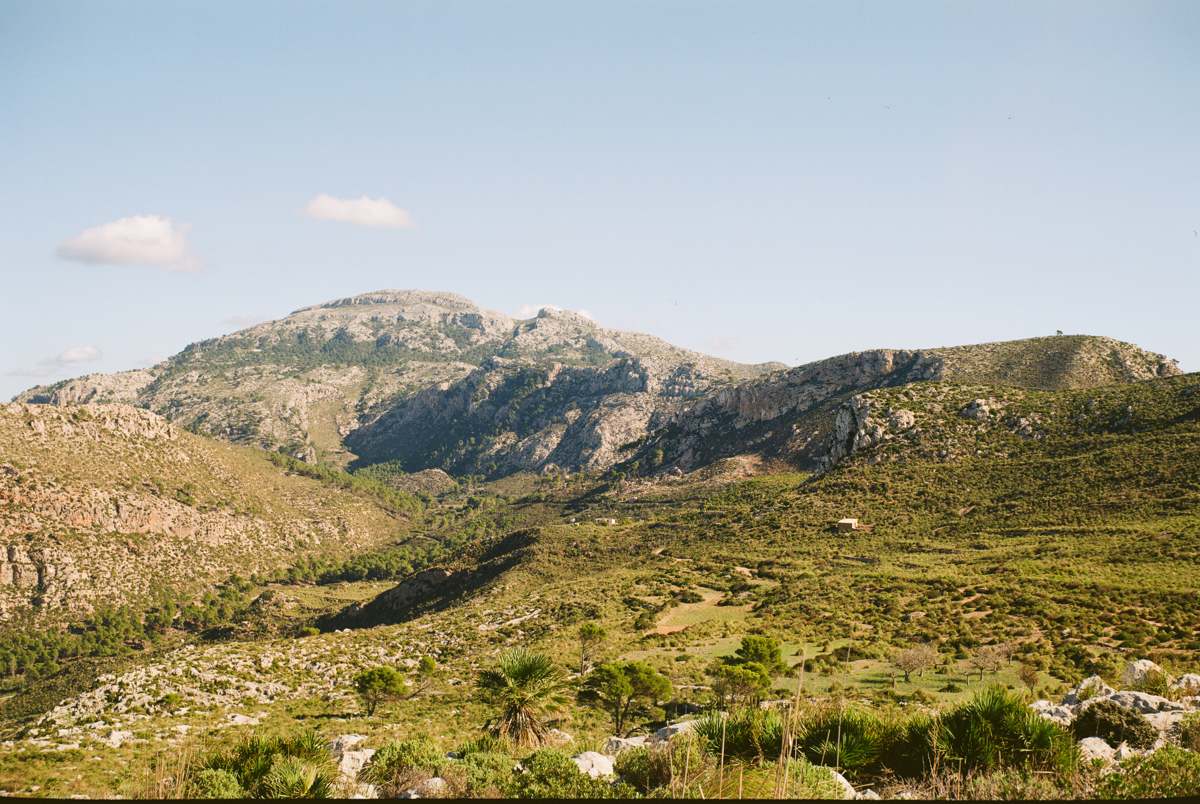 Beautiful landscape in the mountains of Mallorca