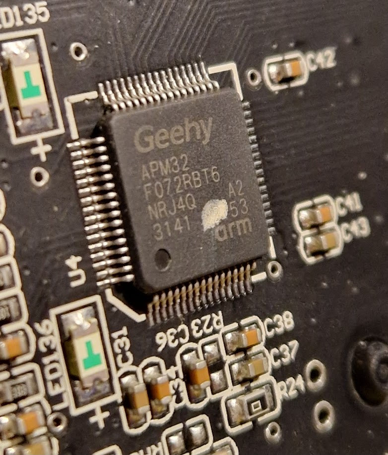 Geehy APM32 instead of the expected STM32