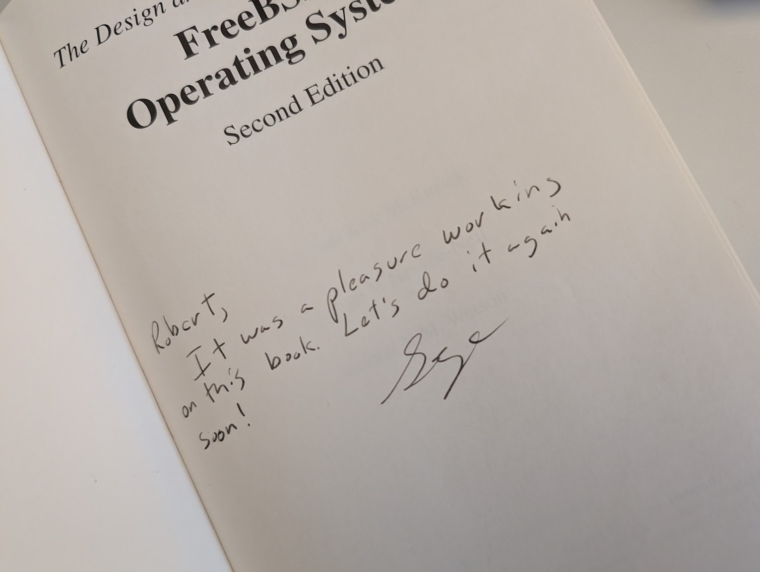 &ldquo;It was a pleasure working on this book&rdquo;