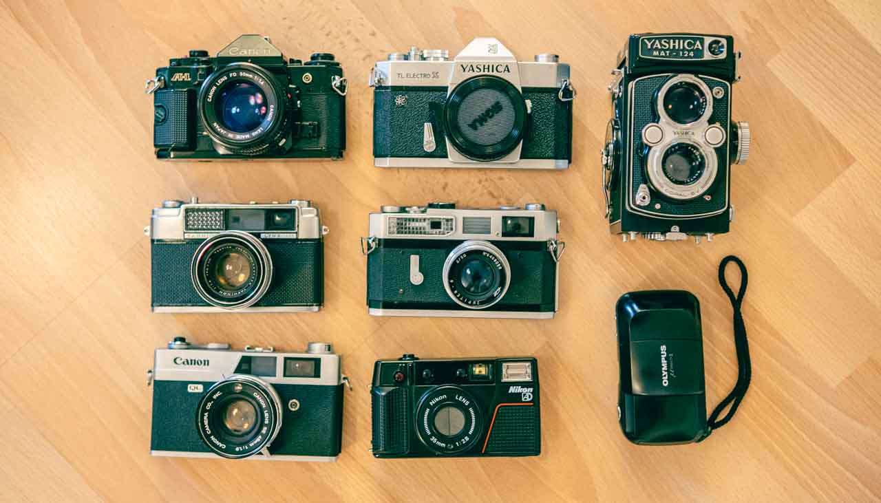 My current collection of analog cameras