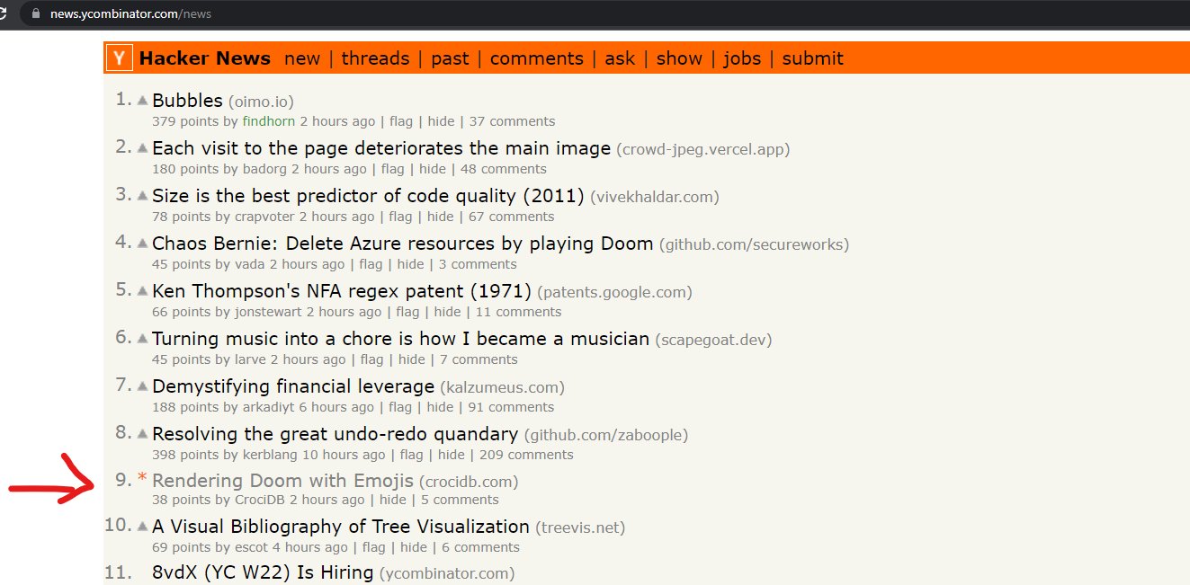 I’m on the front page of Hacker News!